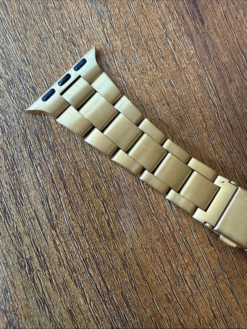 Apple Gold Stainless Steel Link Watch Band for Women